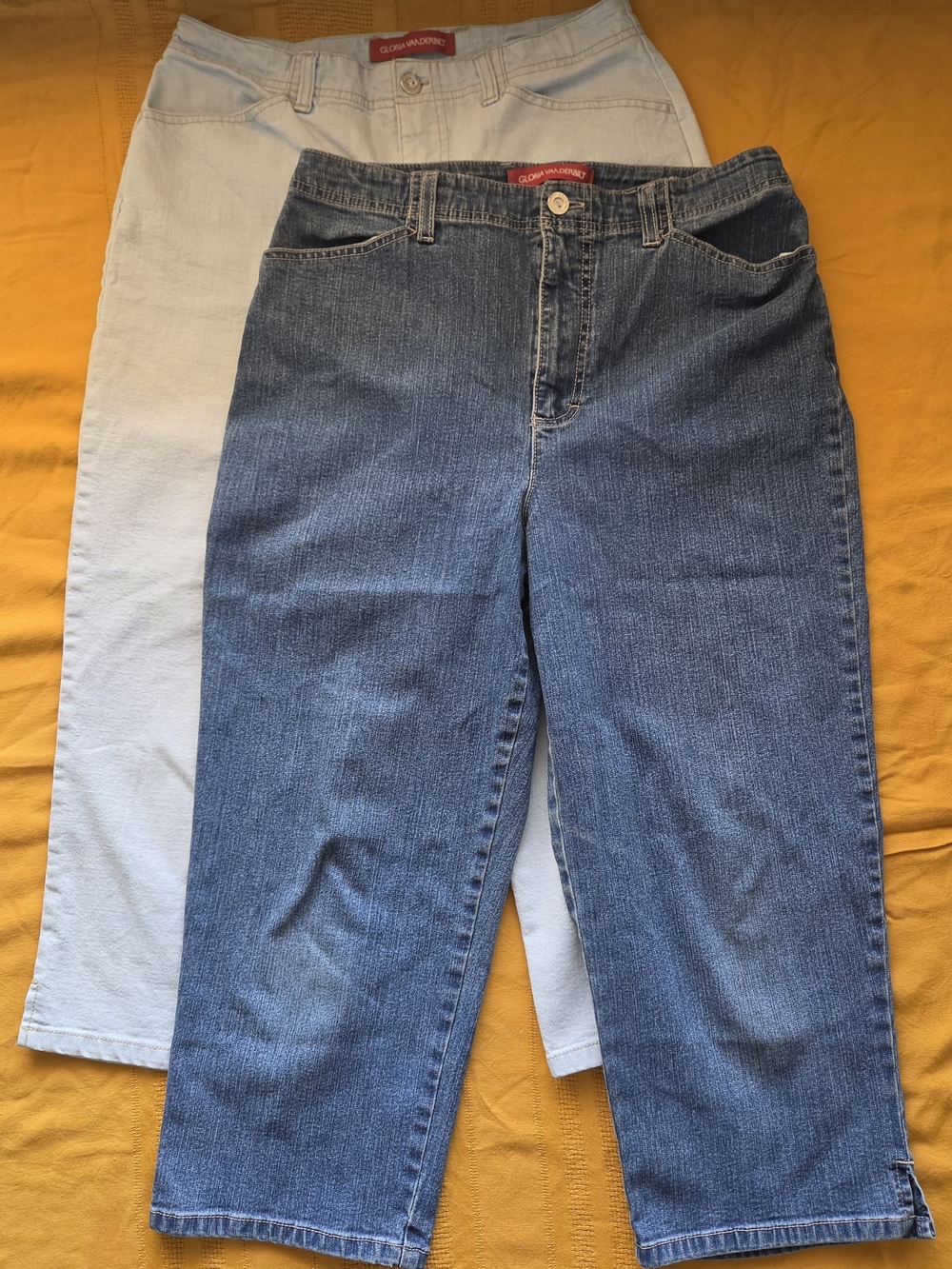 2 Pairs - Size 10 Gloria Vanderbilt Women’s Capri Jeans